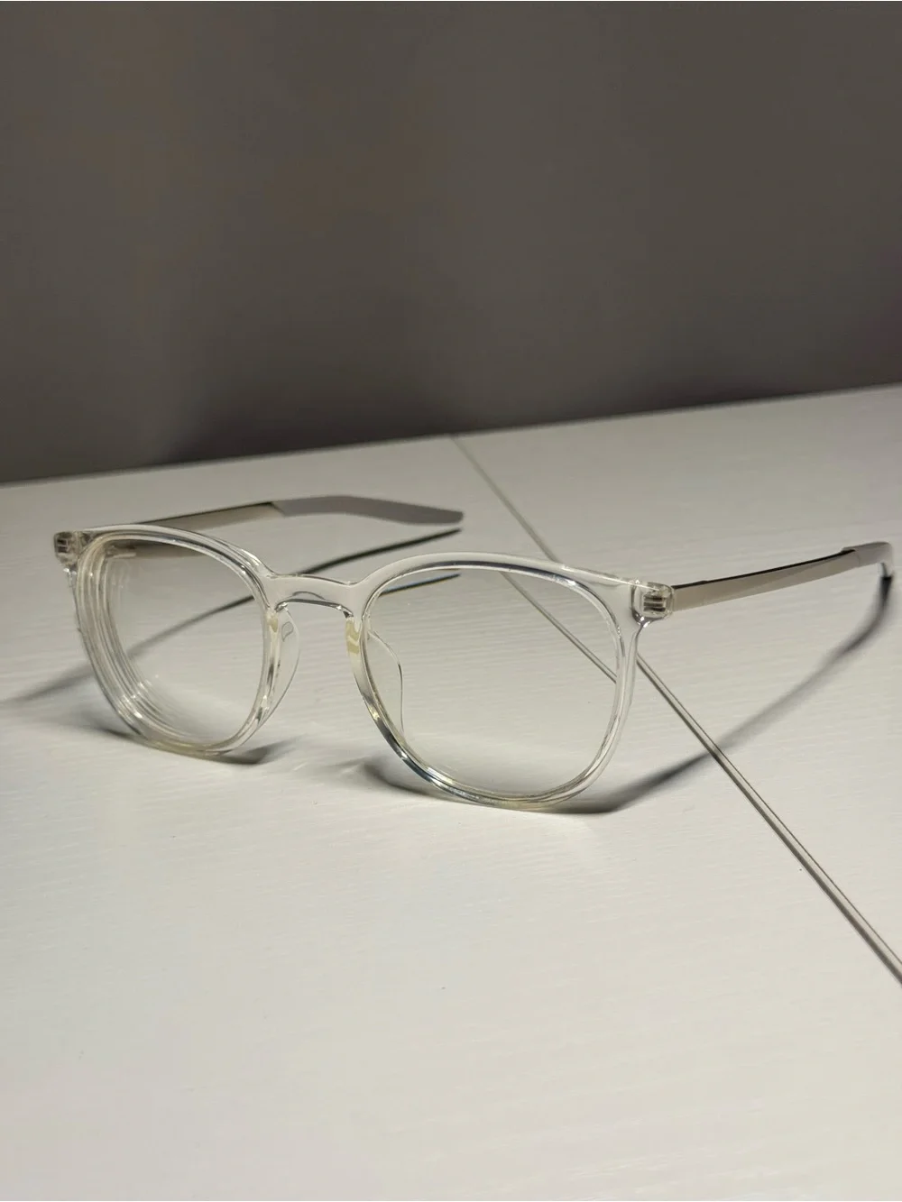 Nike Clear Transparent Round Square Eyeglasses